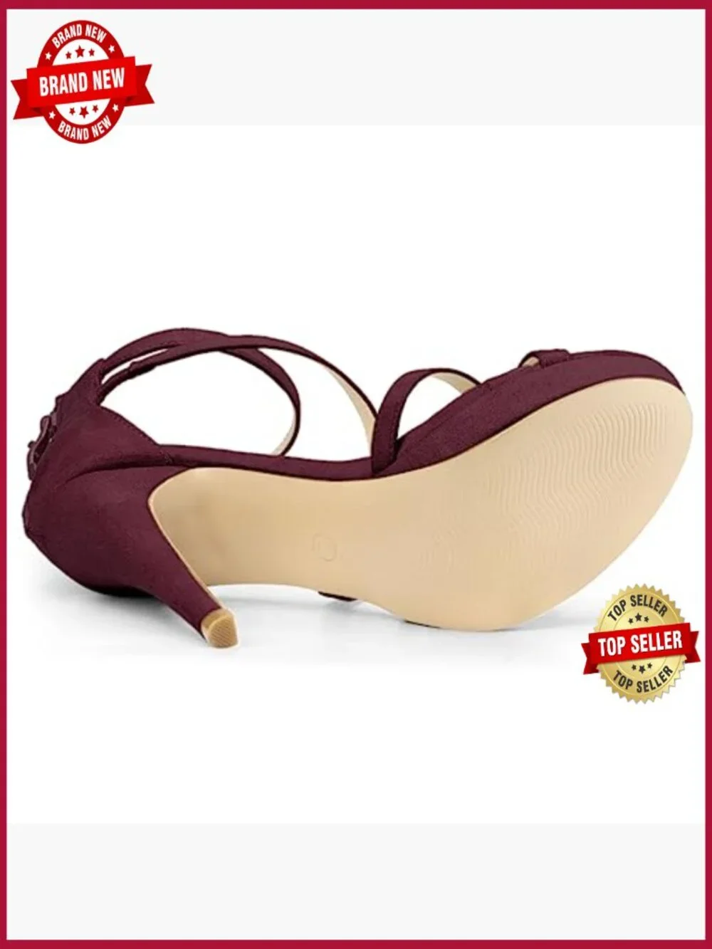Strappy Platform Stiletto Heel Sandals, Open Toe, Ankle Strap, Back Zip
